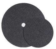Walter 07Q045 Quick-Step interface pad 4.5", two flat black hook-and-loop discs shown front and back, grinder interface pad