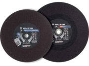 Walter 10B123 12x1/8x1-inch Ripcut cut-off wheel, black flat abrasive disc with Ripcut label and 1-inch arbor, cut-off wheel