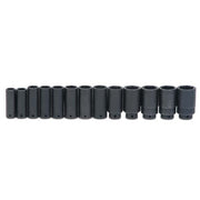 Williams 19 Piece 1/2" Drive Deep Impact Socket Set, 6-Point