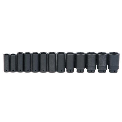 WS-14-19RC Williams Socket Set, 19 Pieces, 1/2 Inch Drive, Impact, 6 Point