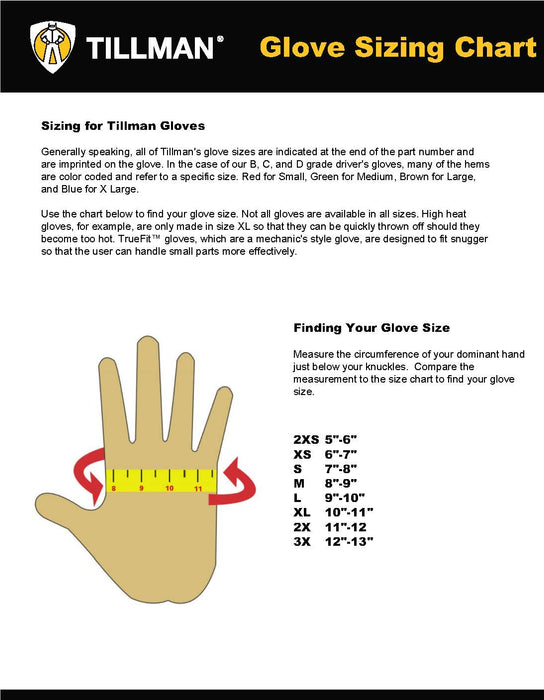 Tillman 1464 Reinforced Finger Drivers Glove