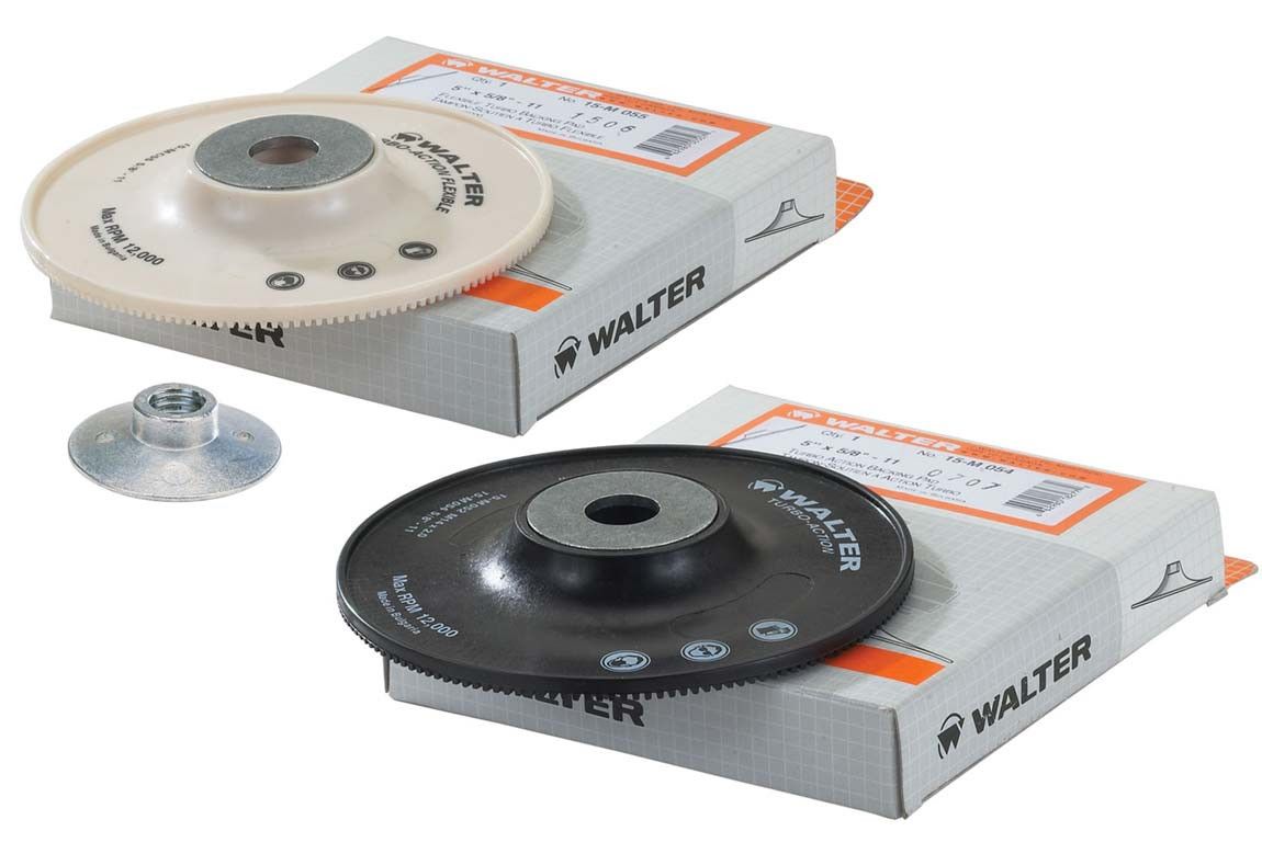 Walter 15M064 TURBO ACTION PAD: 6" BLACK 1 Pack