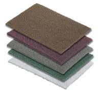 Walter 07-A-400 6" x 9" Medium Green Hand Finishing Pad (60 Pack)