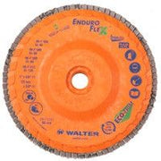 Walter 15-Q-506 5" x 7/8" 60 Grit Enduro Flex Stainless Flap Discs (10 Pack)