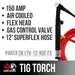 CK Worldwide | TIG Torch - #17 Style W/ Gas control valve - (CK17V-12-RSF FX)W/ 12.5ft Super Flex cable