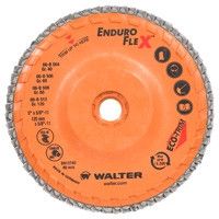 Walter 06-B-454 4 1/2" x 5/8-11 40 Grit Enduro-Flex Flap Discs (10 Pack)