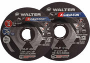 Walter 08P455 4.5" x 1/4" Metal Spin-On Xcavator Grinding Wheel