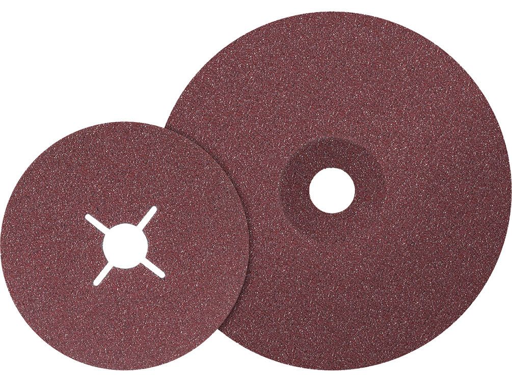 Walter 15C455 Coolcut Sanding Disc 4.5" diameter, 50 grit maroon fiber-backed pair, abrasive sanding disc