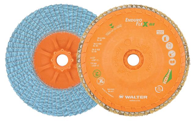 Walter 06U504 5" 40 Grit Spin-On Enduro-Flex Aluminum Flap Disc