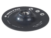 Walter 15M155 5-inch white quick-change turbo backing pad, black rubber body, 5/8-11 threaded arbor, backing pad